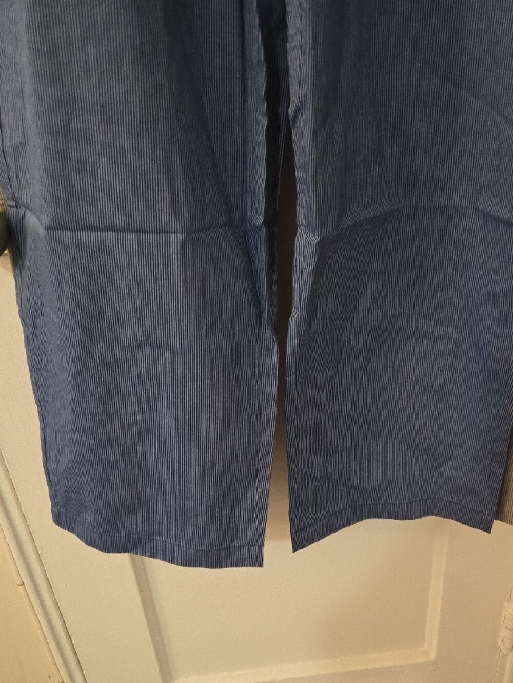 2 Pair Sonoma Pinstripe Drawstring Pajama Pants in Blue and Gray, Mens Large NWT - Picture 9 of 16